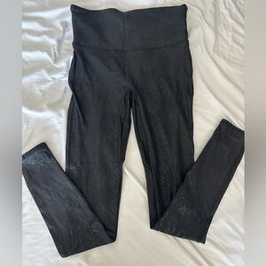 SPANX Black Snake Print Leggings